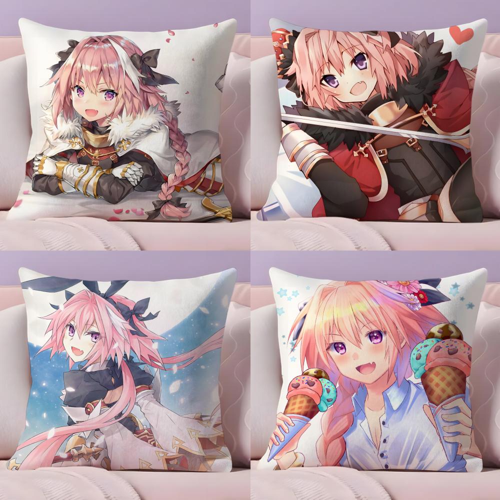 F-Fate A-Apocrypha Астольфо Аниме Наволочка Плюшевая Ткань Мягкая Двусторонняя Печать Диван Теплая Зимняя Домашний Подарок Чехол для Подушки