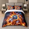 3Pcs Bedding SetFrance Football Soft Bed Sheet and Two Pillowcases Home Bedroom Decor