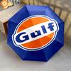 Gulf Brand Logo Design Folding umbrella 8 paraphenoid bones Umbrella Sun umbrella Gift travel