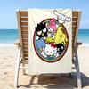 1pc Sanrio7 Beach Towel, Beach and Seaside Swimming Pool Equipment, Fashion Pattern, Rectangular, Travel Essentials