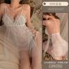 Erotic Underwear, sexy halter nightgown, Hot lace-up, plaque-sized uniform, See-through Seductive pajamas wholesale 8595
