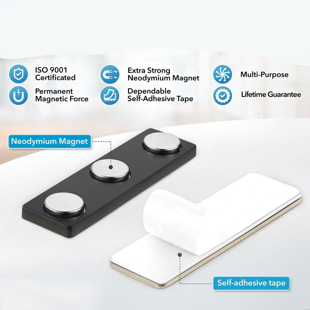 Прочный магнитный бейдж для имени Металлическая застежка Держатель для ID-карт Прочное крепление для одежды Униформа Сотрудник Выставка