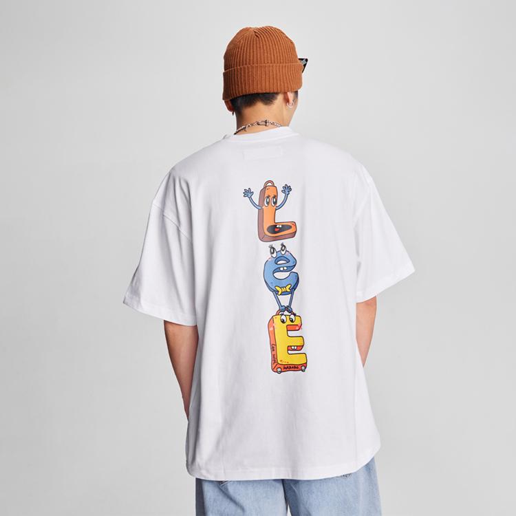 Lee X Melting Sadness T-Shirts Unisex White Crew Neck LUT0092004DR00FK14000
