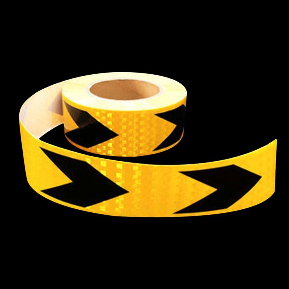 Пленка самоклеящаяся предупреждающая лента предупреждающая полоса светоотражающая лента для автомобиля безопасная наклейка-отражатель для автомобиля