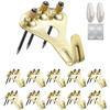 10 pieces wall-mounted hooks paintings gypsum board safety stainless X pins wall three-pin inconspicuous nails rust-resistant maximum load capacity
