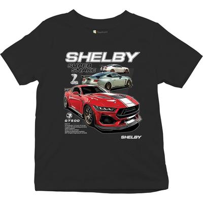 Детская футболка с коротким рукавом и графическим принтом Ford Shelby Super Snake GT500