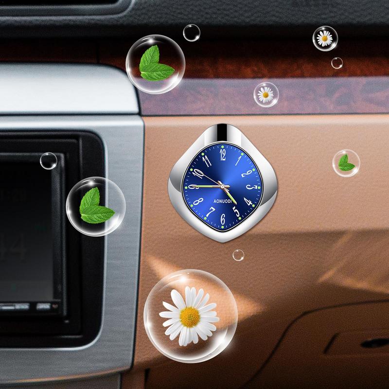 Ароматизатор для вентиляционного отверстия автомобиля Ароматизатор для автомобиля Аромат для вентиляционного отверстия в форме часов Духи для вентиляционного отверстия Светящийся автомобильный декор Автомобильные освежители воздуха для автомобиля