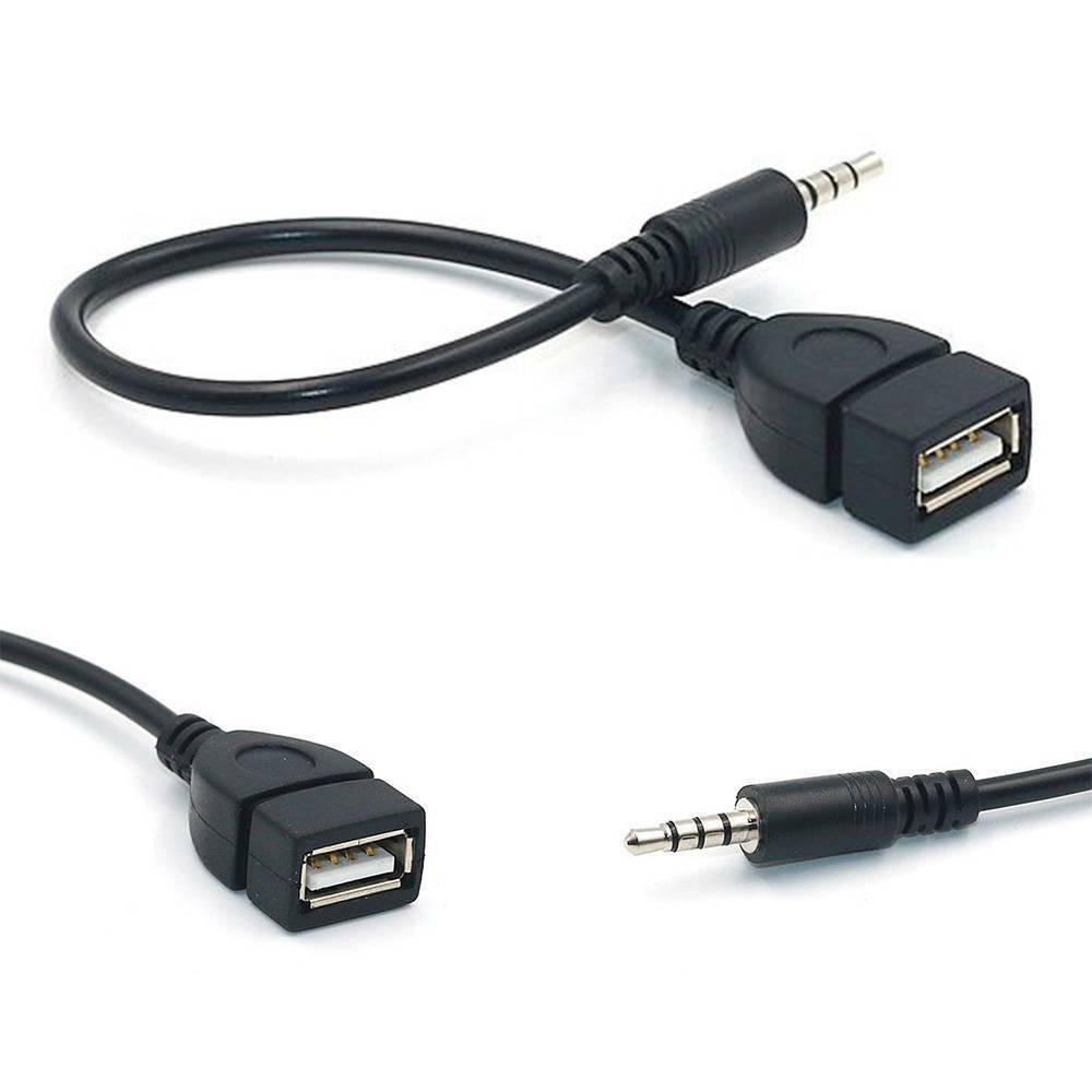 35 мм Папа на USB 2.0 Мама Тип AUX Аудио Кабель Адаптер Удлинитель