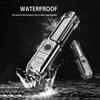 Portable LED Flashlights Usb Ultra Bright Torch Camping Light Mode Waterproof Zoomable Use 18650 Battery Outdoor Tools