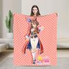 Звуки Земли UmaMusume Pretty Derby Плюшевый Плед Студенты Фланелевый Плед для Улицы Теплый Мягкий Качественный Покрывало