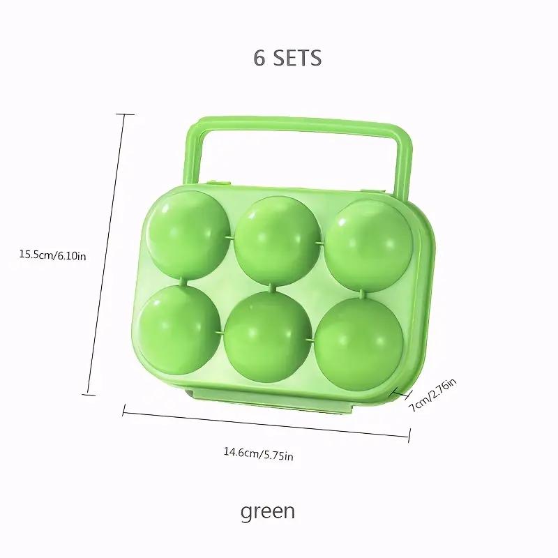 Portable 6/12 Grid Egg Storage Box for Outdoor Picnic, BBQ, and Camping Keep Your Eggs Safe and Fresh Kitchen Tools
