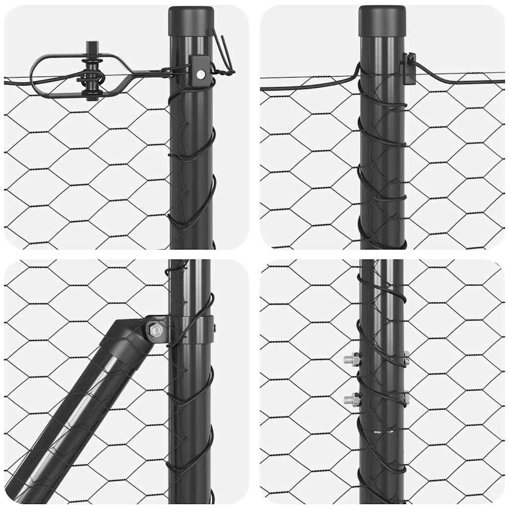 Ground Fix Welded Wire Fence 10 x 1 m (W x H)