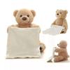 Bear Plush Interactive Soft Toy Hide And Seek Talking Electric Handkerchief  Bear Doll Kids For Gift