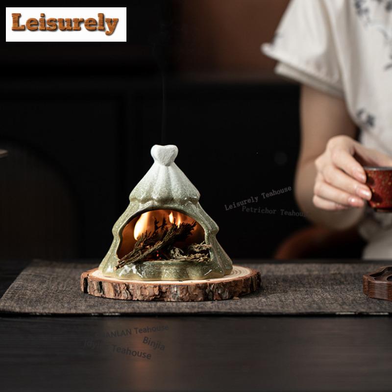 Подставка для благовоний в виде рождественской елки, водопад дыма от благовоний, курильницы для медитации, аксессуары для сервировки стола, украшения, принадлежности