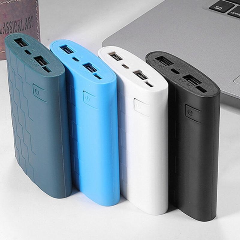 Портативный DIY корпус для повербанка с выходом Type C и двойным USB, корпус небольшого дизайна для повербанка для 8 аккумуляторов 18650