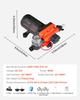 RV Water Pump, 12V DC 5 GPM (18.9 L/min), 4-Chamber Self-Priming Diaphragm Water Pump with Automatic Pressure Switch, 70 PSI Max Pressure, On Demand