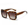 Fashion rectangular glasses women's export sunscreen sunglasses new European and American large square sunglasses
