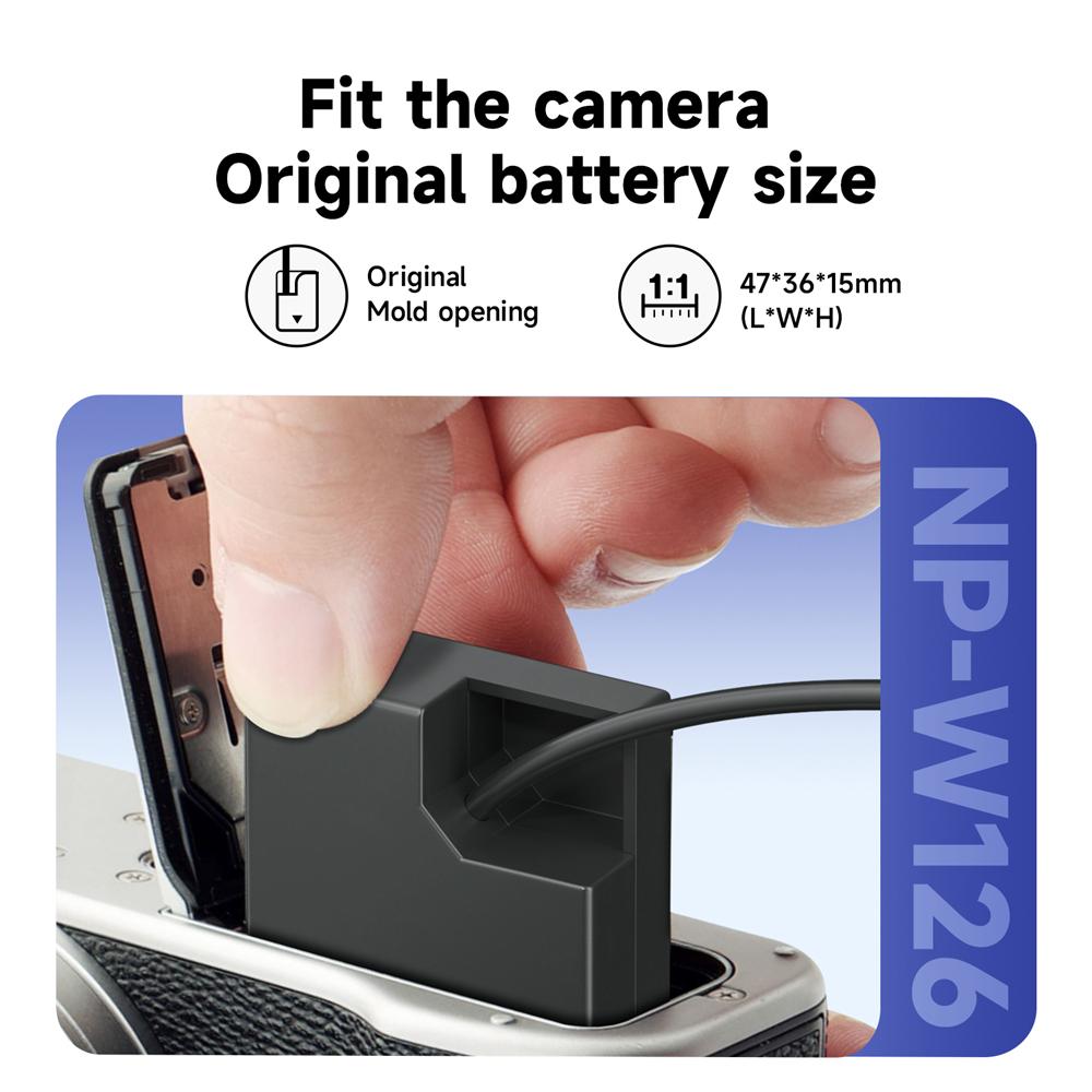 NP-W126 Dummy Battery NP W126 CP W126 DC Coupler for Fujifilm XT3 XT30 XT2 XT1 X-T200 X-Pro2 X-Pro3 X-S10 X-E X-T30II