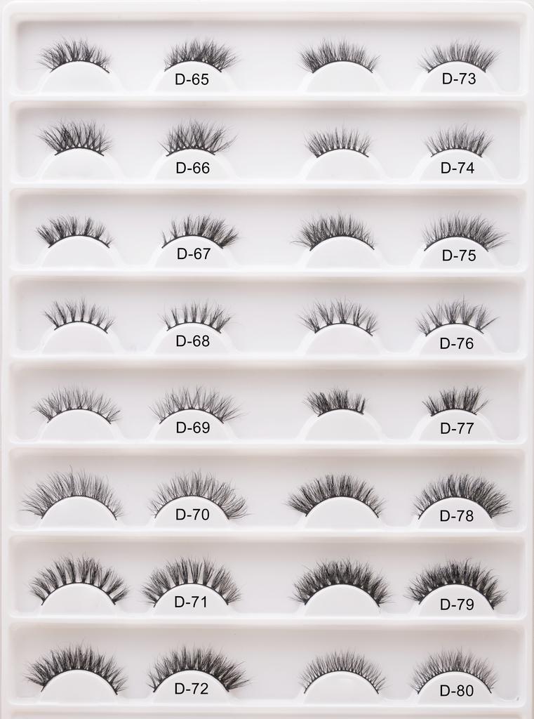 Festind Pure Handmade  Mink Free Style Corner Eyes Half Type False Eyelashes Lashes 3d Mink Vendor