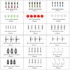 Набор рыболовных снастей LIHAO с и включает набор кейсов, 160 штук вертлюжков, застежек, крючков,
