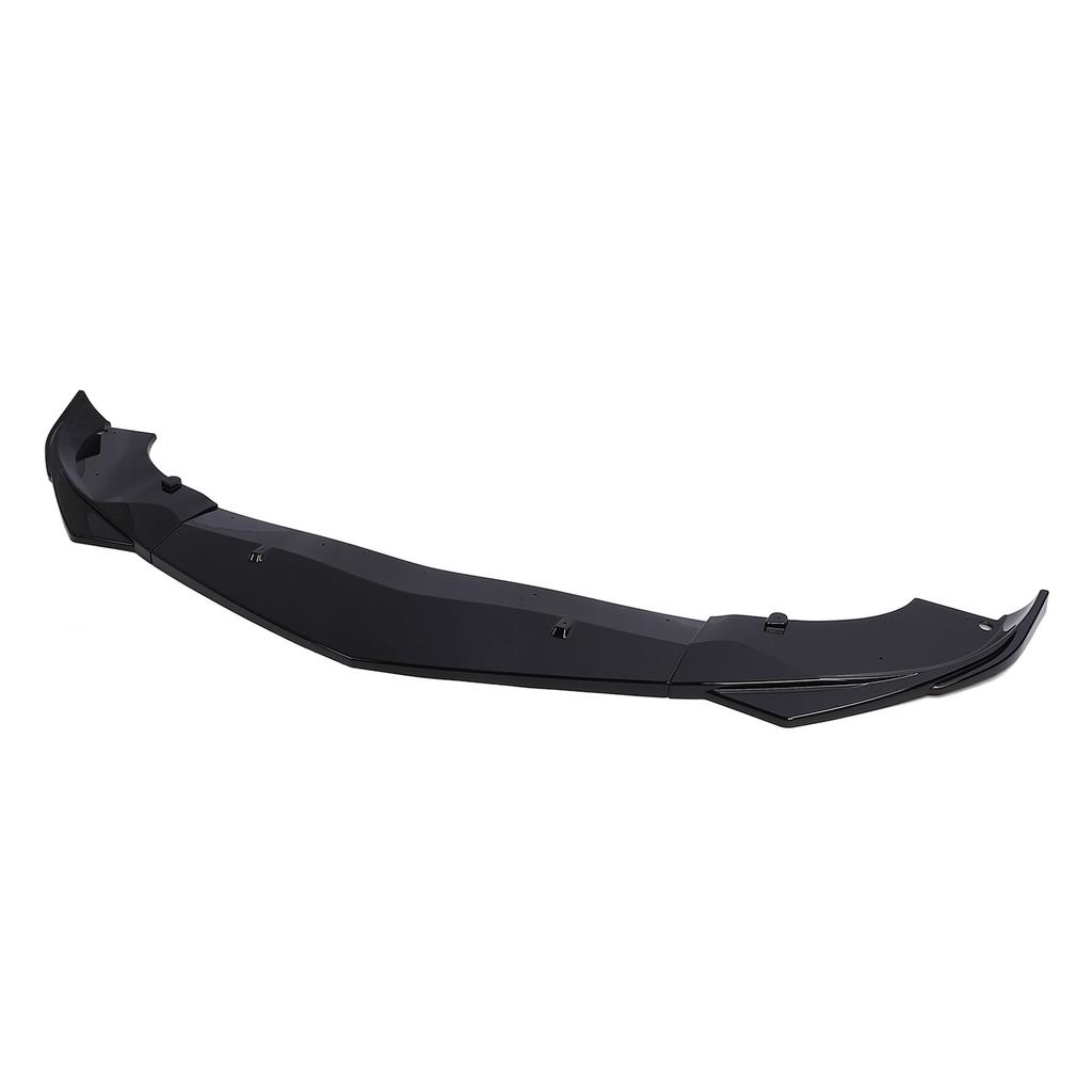 3Pcs Front Bumper Lip Spoiler Glossy Black Sporty Look Front Lip Spoiler Splitter Protector for Giul
