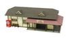 Sankei Nostalgic Diorama Series Station Building H Paper Craft 1/150