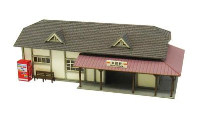 Sankei Nostalgic Diorama Series Здание станции H Бумажная поделка 1/150