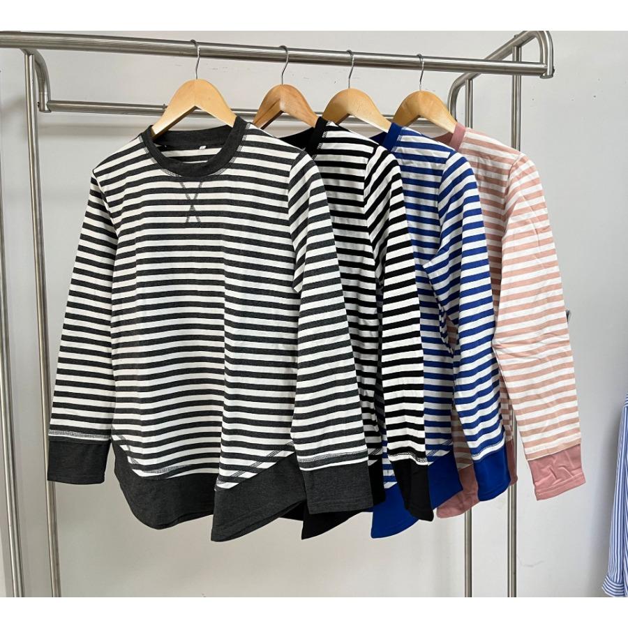 Осень-зима полосатые пуловеры модные женские контрастные круглые вырезы свободные длинные рукава толстовка с капюшоном топ для женщин