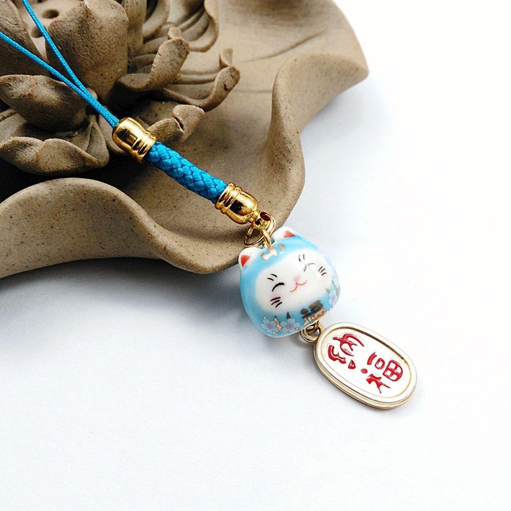 Good Luck Phone Pendant Phone Hang Rope Mobile Phone Straps Lucky Cat Lanyard Phone Lanyards