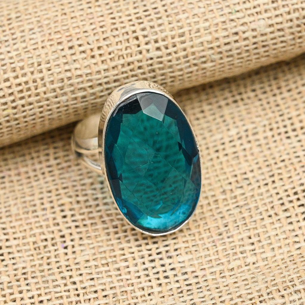Индиколит, турмалин, драгоценный камень, ювелирные изделия ручной работы из стерлингового серебра 925 пробы, красивое кольцо для нее