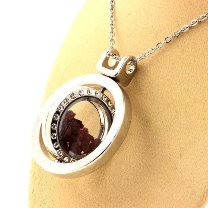 Stones and Minerals. Raw Ruby Necklace. Spherical Hourglass Model.