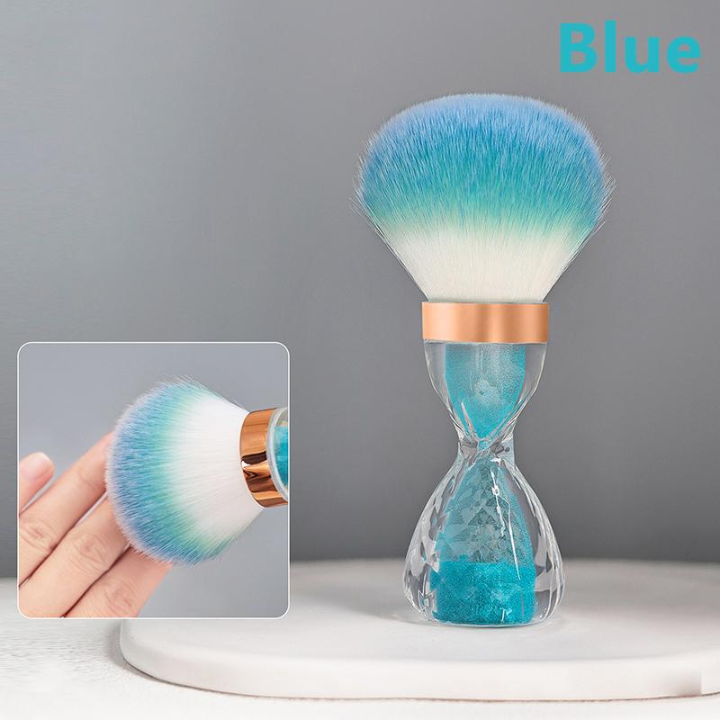 1 шт. профессиональная кисть для дизайна ногтей в форме песочных часов для очистки пыли, кисть для макияжа, маникюрные аксессуары, оборудование, инструменты