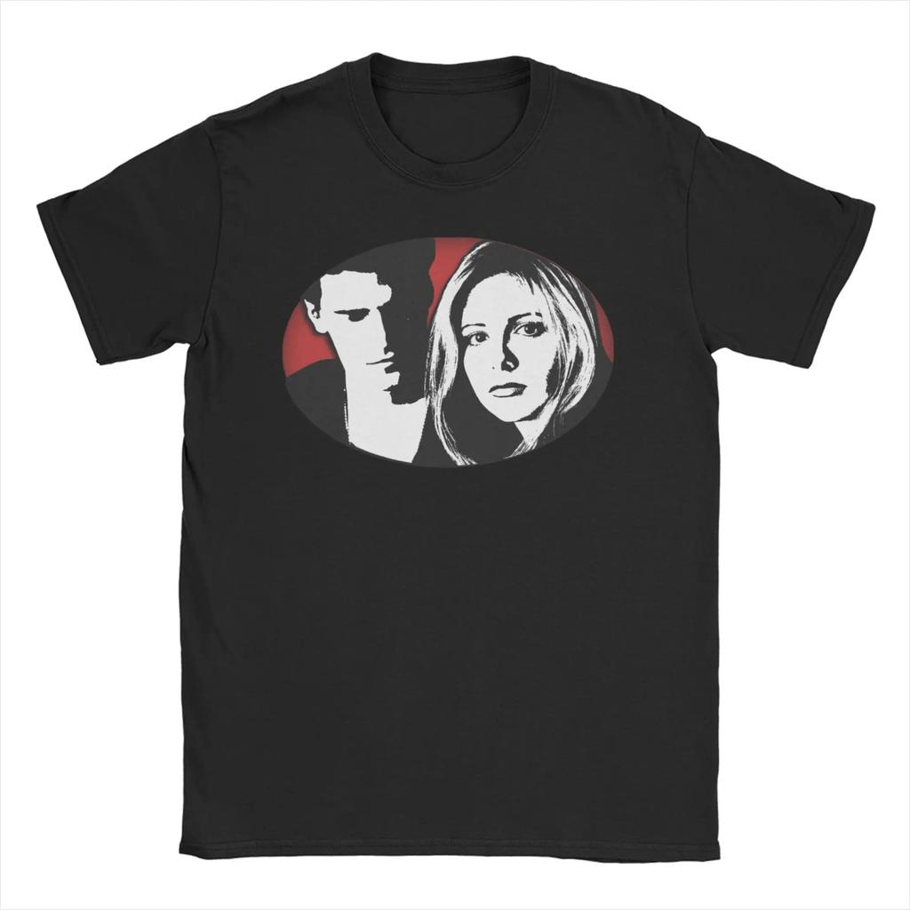 Unisex Womens TShirt Buffy Vampire Metal Mashup Slayer Band Pure Cotton Tee Shirt Short Sleeve T Shirts O Neck Clothes Plus Size