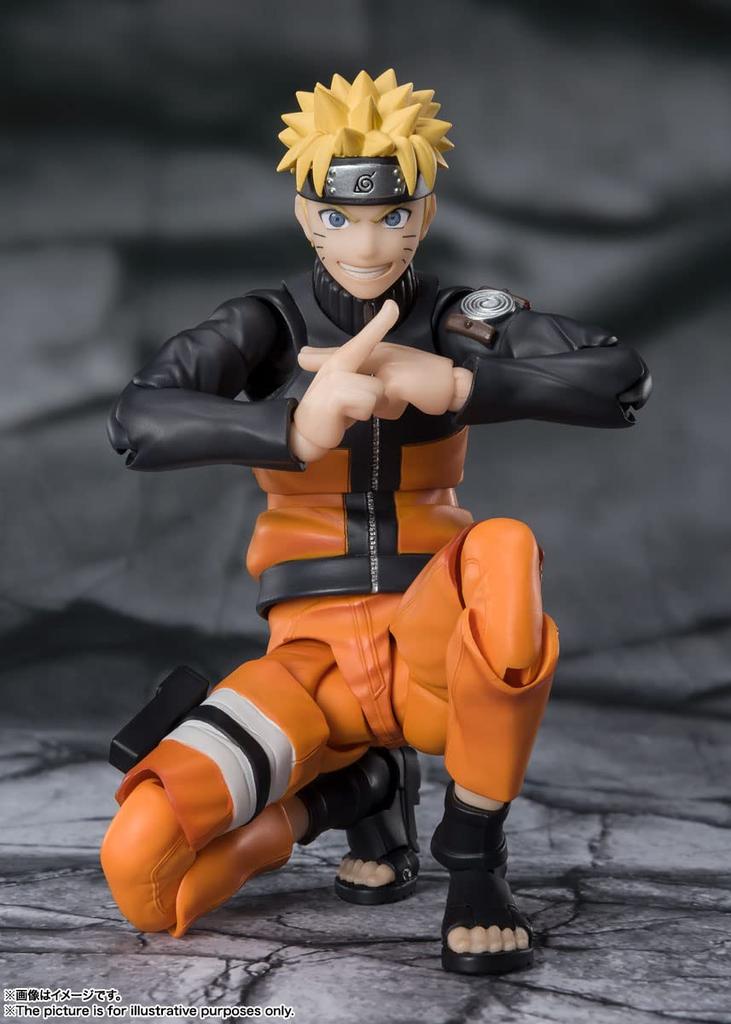 TAMASHII NATIONS NARUTO Shippuden Uzumaki Naruto of the Nine Tails Approximately 145mm Painted Movable Figure S.H.Figuarts -Jinchuriki - PVC&ABS