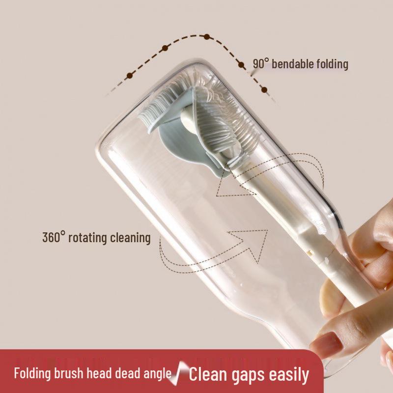 Silicone Long-Handle Cup & Bottle Cleaning Brush