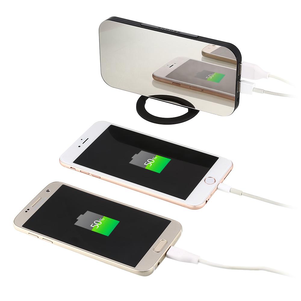 Светодиодный цифровой будильник, настольные часы с регулируемой яркостью для домашнего офиса, отеля, датчик освещенности, USB, современные цифровые часы