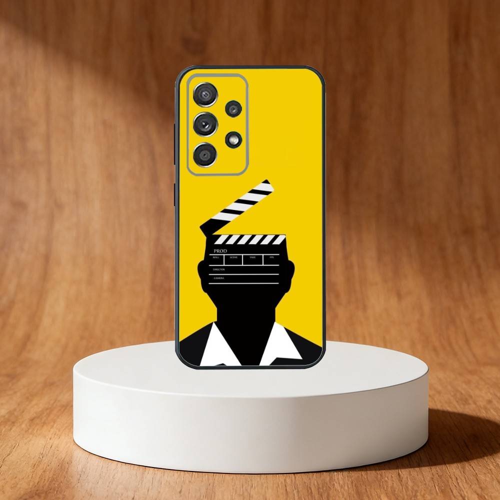 Movie Clapperboard Clapper Board Phone Case For Samsung S25,S24,S21,S22,S23,S30,Ultra,S20,Plus,Fe,Note,10,9,5G Black Cover