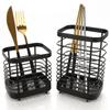 Of Cutlery Chopstick Kitchen Tool Will Not Fall Chopstick Chopstick Tableware Fork Stylish [Set 2] Stand, Holder, Drainer, Stand, Down, 10x7.5x15cm (M
