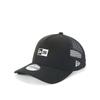 New Era 9Forty Trucker Box Logo Mesh ONSPOTZ Sizes Youth Kids' A-Frame Cap, Black/White, Exclusive, 52-56cm,