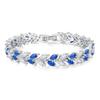 European and American Popular Heavy-duty Marquise Stone Bracelet Female Luxury Full Diamond Crystal Zircon Jewelry Exquisite Flash Diamond