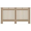 MDF Radiator Cover 152x19x81 Cm - VIDAXL - Brown - Modern Slat Design