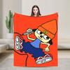 Parappas The Rappers Blankets Quality Super Warm  Throw Blanket Winter Airplane Travel Couch Chair Funny Bedspread