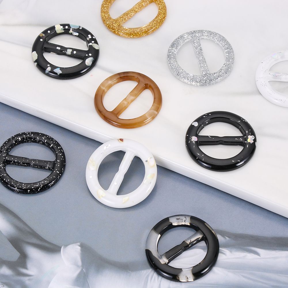 Crafts Garment Accessories Clothing Decor Shirt Button Belt Buckle Scarf Clips Ring T-shirt Clips