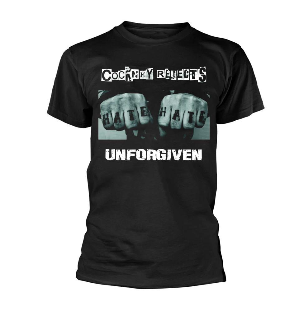 Cockney Rejects - Unforgiven Black Cotton Shirt Full size S-5XL BS978