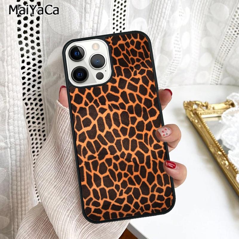 Чехол-накладка с узором под шкуру жирафа для iPhone 17 Air 16 15 6s plus 11 12 13 14 pro max