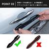 ZdeduoCar Door Handle Covers for Toyota Prius Tape Custom Sparkling Mirror Exterior Fitment for New Yaris 10 15 Camry Corolla Sport Harrier Full