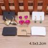 100pc Jewelry Pendant Earring Set Card Black and White Cowhide Design Earring Set Card Jewelry Earring Card