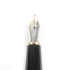 Great MONTBLANC fountain pen Meisterstck Classic Cap type Black gold 14K mens Used
