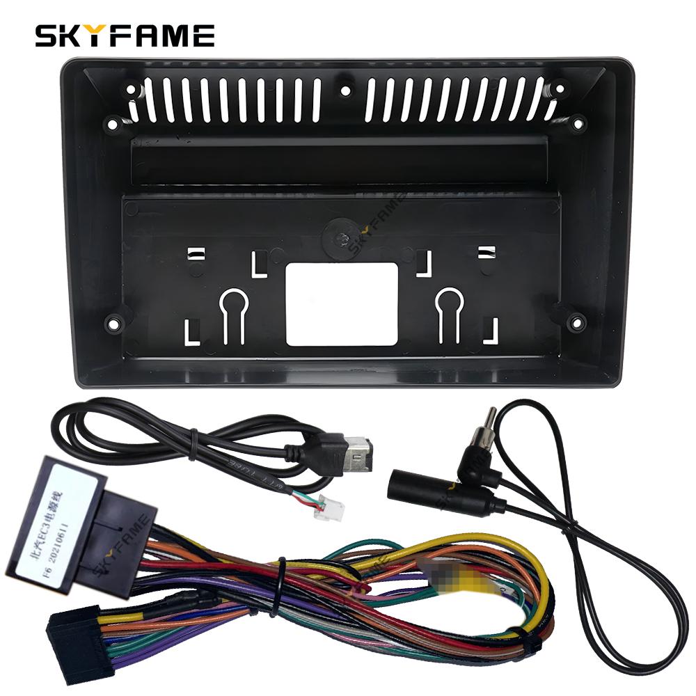 SKYFAME Car Frame Fascia Adapter Decoder Android Radio Dash Fitting Panel Kit For BAIC EC3