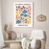 Abstract Flower Market Poster Flowers Matisse Print Market Matisse Floral Exhibition Picture Canvas Painting for Home Decor
